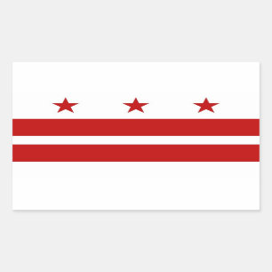 Etiqueta do retângulo com a bandeira do Washingto