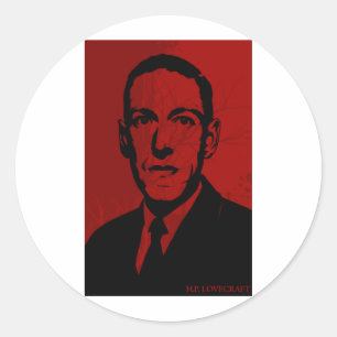 Etiqueta do retrato de HP Lovecraft