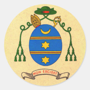 Etiqueta do santo padroeiro da brasão de Francis