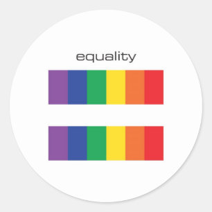 Etiqueta do símbolo da igualdade da bandeira do