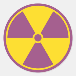 Etiqueta do símbolo da radiação