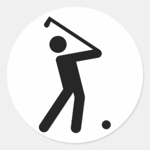 Etiqueta do símbolo do golfe