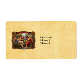 Etiqueta do tabaco do fumador do vintage de