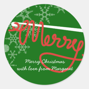 Etiqueta do Tag do presente do fio do Feliz Natal