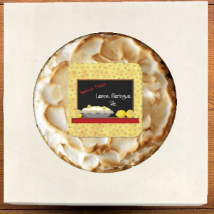Etiqueta do tarte de limão e merengue