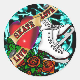 Etiqueta do tatuagem de SkaterGirl