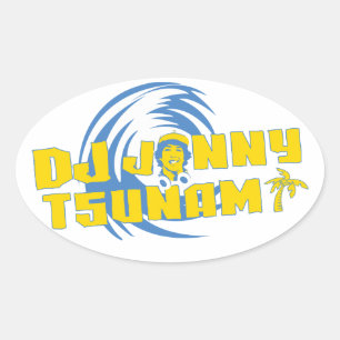 Etiqueta do tsunami do DJ Jonny