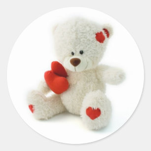 Etiqueta do urso de ursinho do dia dos namorados