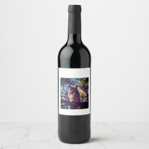 Etiqueta do vinho da coruja