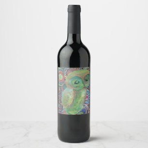 etiqueta do vinho da coruja