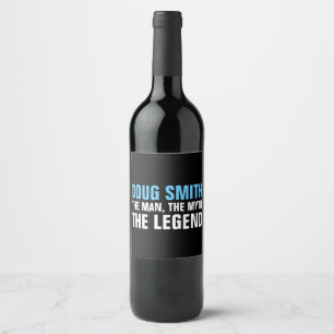 Etiqueta do vinho da festa de aniversário dos