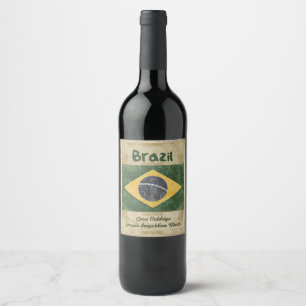 Etiqueta do vinho de Brasil