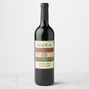 Etiqueta do vinho de India
