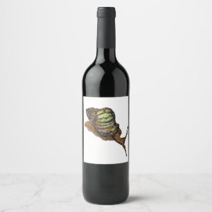etiqueta do vinho do caracol