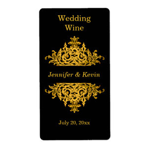 Etiqueta do vinho do casamento