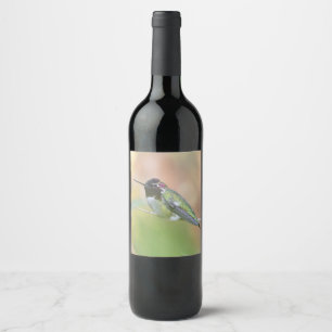 Etiqueta do vinho do colibri
