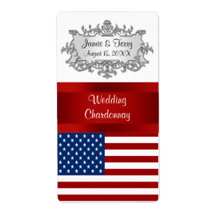 Etiqueta do vinho do partido do evento da bandeira