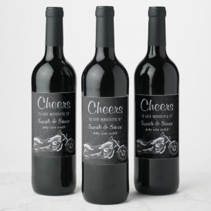 Etiqueta do vinho dos elogios do casamento da