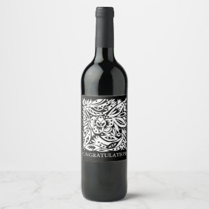 Etiqueta do vinho dos entalhes da arte do pássaro