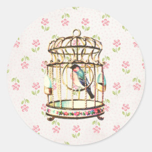 Etiqueta do vintage do Birdcage