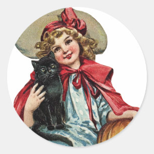 Etiqueta do vintage do Dia das Bruxas