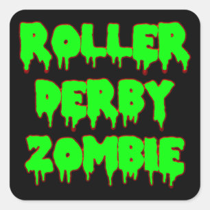 Etiqueta do zombi de Derby do rolo