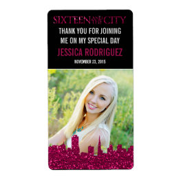 Etiqueta Doce 16 e RÓTULO DA GARRAFA DE ÁGUA