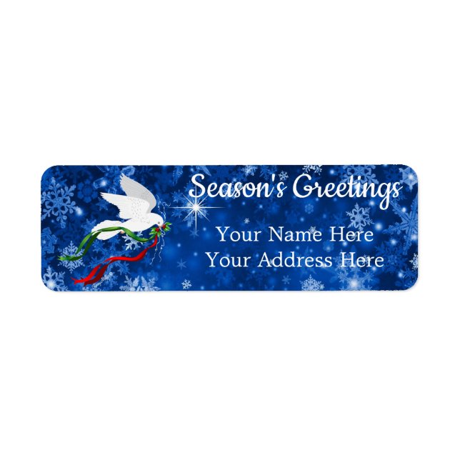 Etiqueta Doença de Natal Branca (Frente)