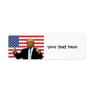 Etiqueta DONALD TRUMP THUMBS UP Return Address Labs