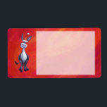 Etiqueta Donkey Christmas<br><div class="desc">Donkey Christmas</div>