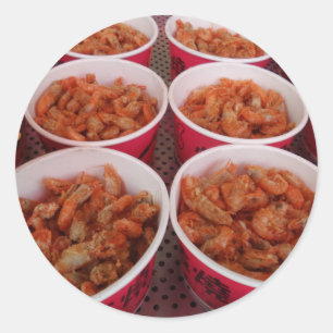 Etiqueta dos camarões