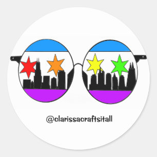 etiqueta dos chicaGOggles do orgulho