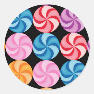 Etiqueta dos doces de Swirly