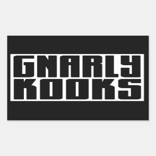 Etiqueta dos SKATES do LADRADOR (KOOKS GNARLY)