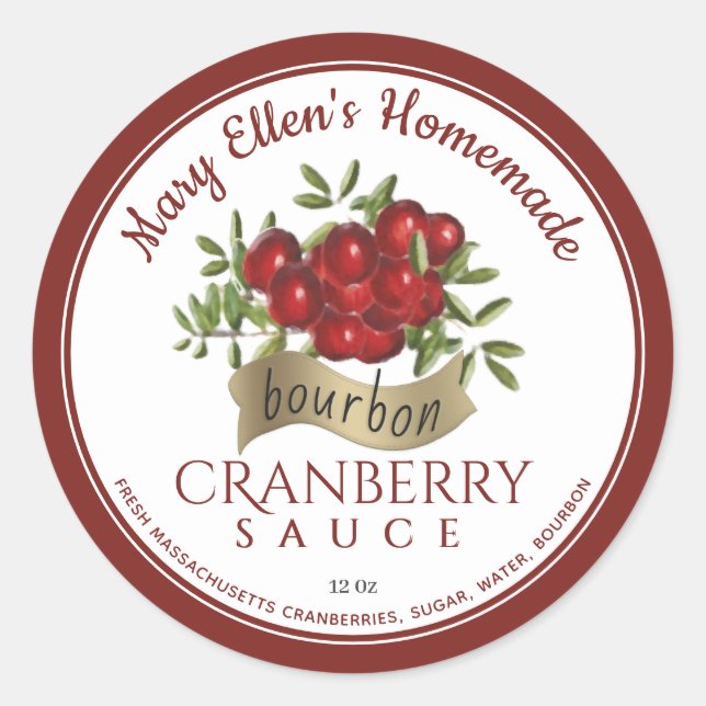 Etiqueta Dourada Bourbon e molho de amora (Frente)