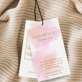 Etiqueta Dourada de Pincel de Aquarela