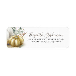 Etiqueta Dourada Pumpkin Fall Harvest Fairytale Cinderela