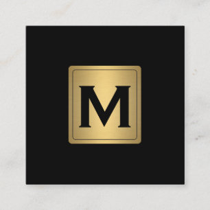 Etiqueta Dourado clássica com monograma