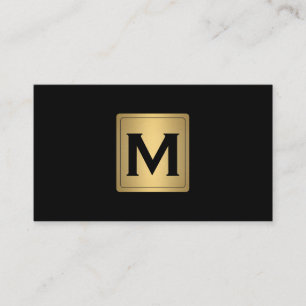 Etiqueta Dourado clássica com monograma