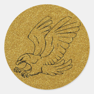Etiqueta Dourado de Eagle