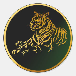 Etiqueta Dourado do tigre