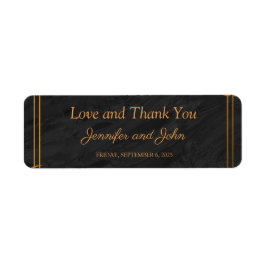 Etiqueta Dourado Folhas e Frame Geométrico Endereço Tropica