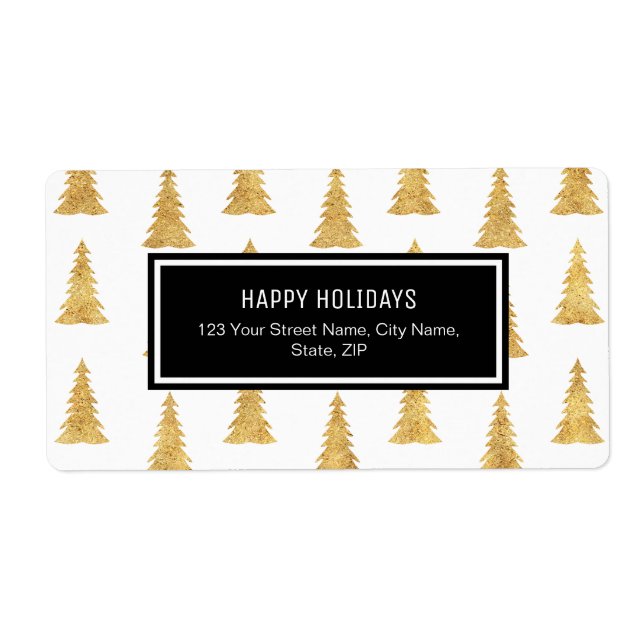 Etiqueta Dourado Natal (Frente)