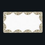 Etiqueta Dourado Onament Swirl Christmas Labels<br><div class="desc">DOURADOS Designs de Natal Enviando etiquetas de endereço de envio por Sandra Mack Studio em samack</div>