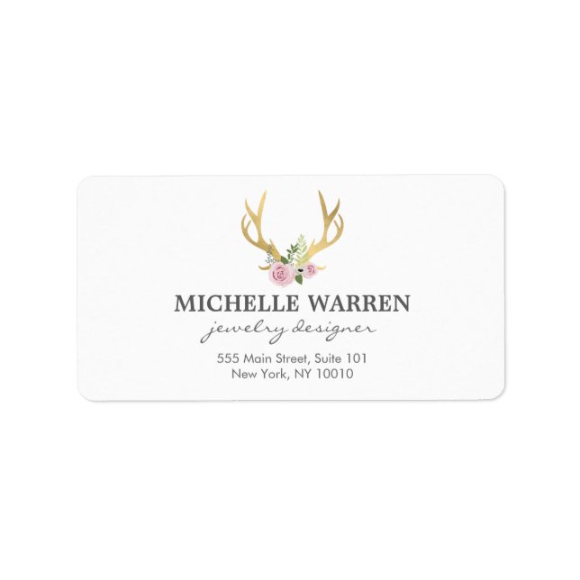 Etiqueta Dourados Barões com Flores (Frente)