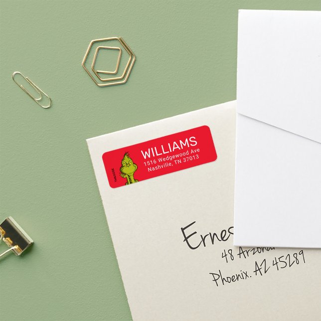 Etiqueta Dr. Seuss | Laboratório de Férias Grpolegadas Feli (Label on envelope)