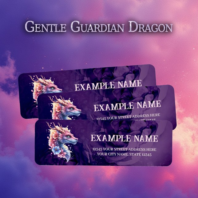 Etiqueta Dragão Guardião Gentil. (Criador carregado)
