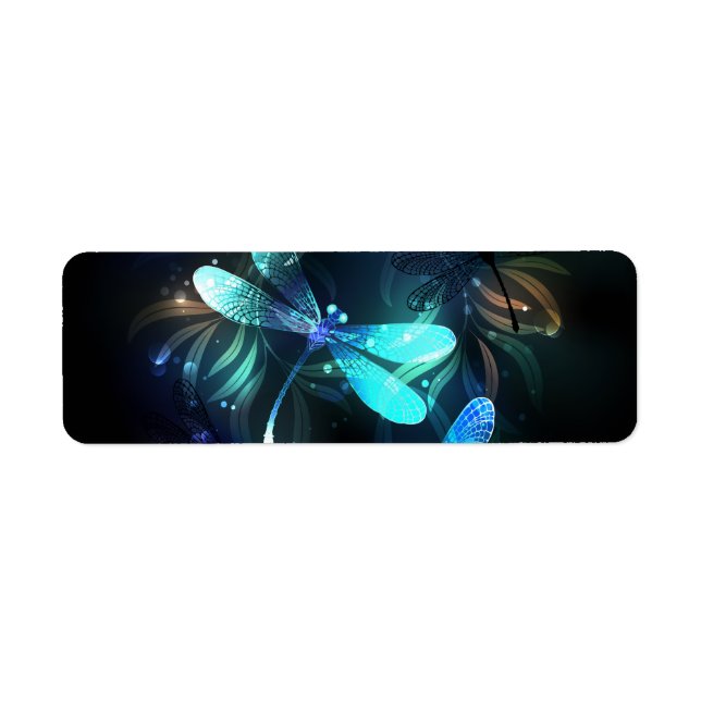 Etiqueta Dragonflies de lago (Frente)