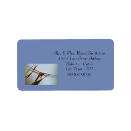 Etiqueta Dragonfly Blue Personalised Address Large Labels