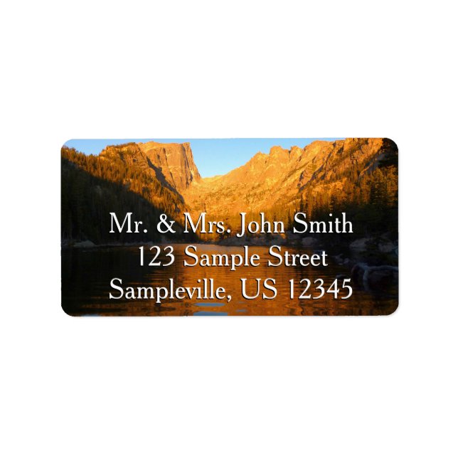 Etiqueta Dream Lake in Sunrise Light I (Frente)